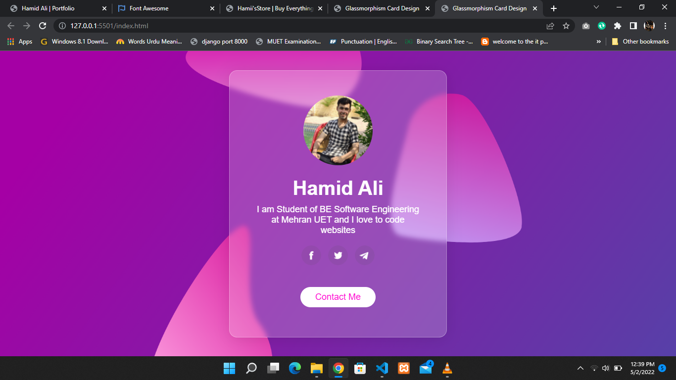 Hamid ali portfolio